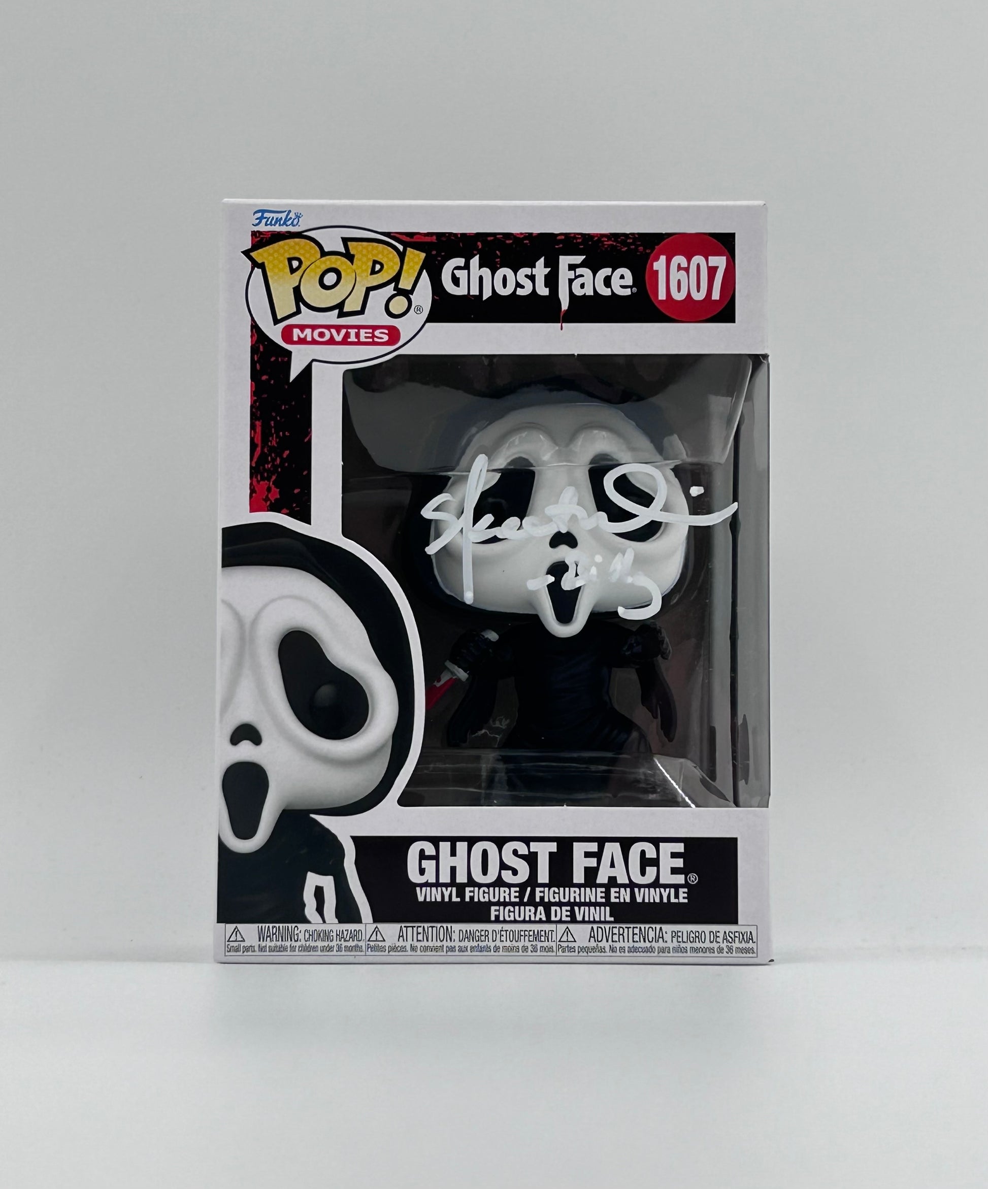 Photo of Skeet Ulrich Signed And Inscribed "Billy" Ghostface "SCREAM" #1607 Funko Pop! Vinyl Figure (Beckett Witnessed) at InkedAuction.com.
