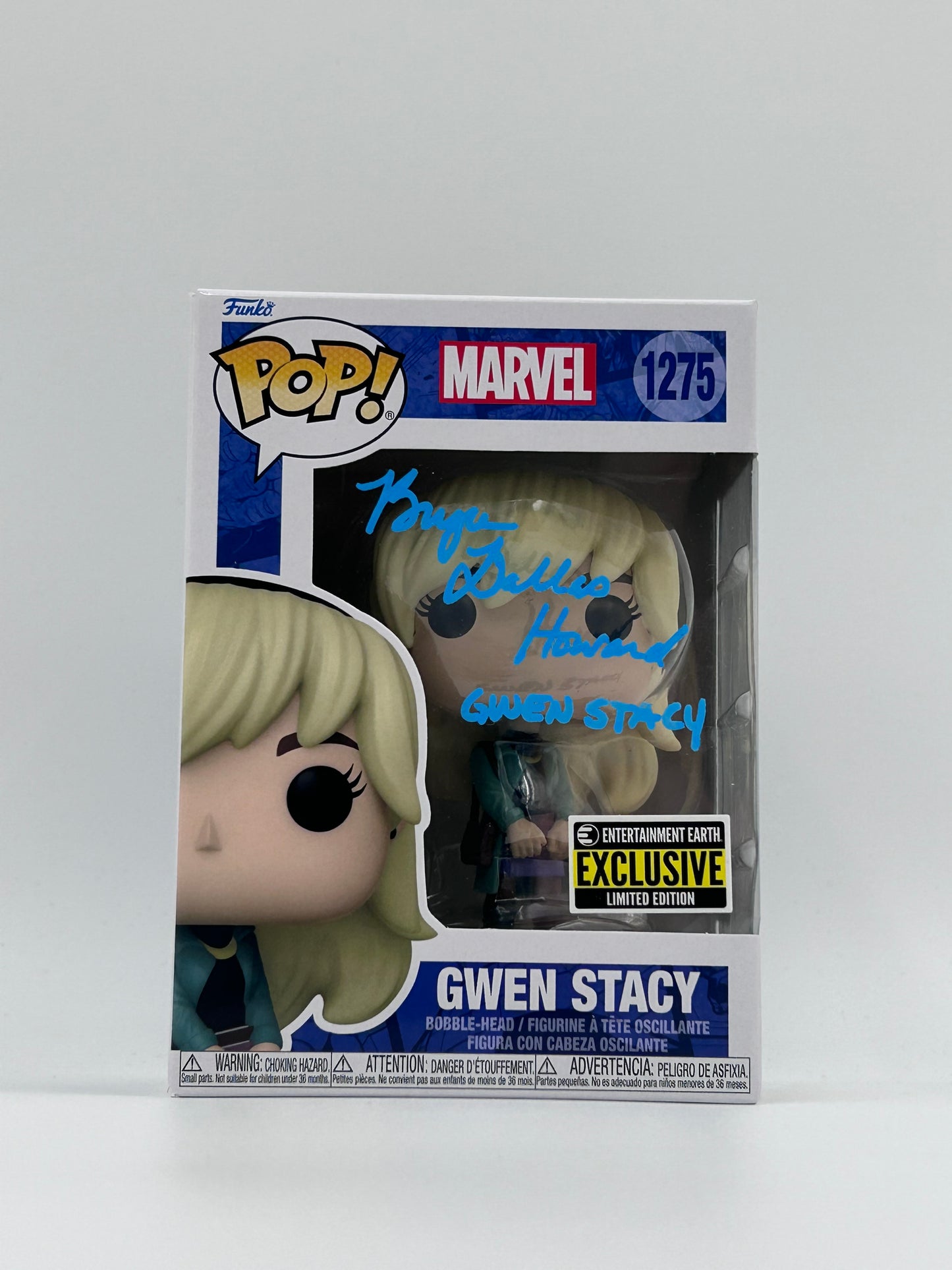 Bryce Dallas Howard Signed Gwen Stacy "Marvel" #1275 Funko Pop! Vinyl Figure (Beckett)