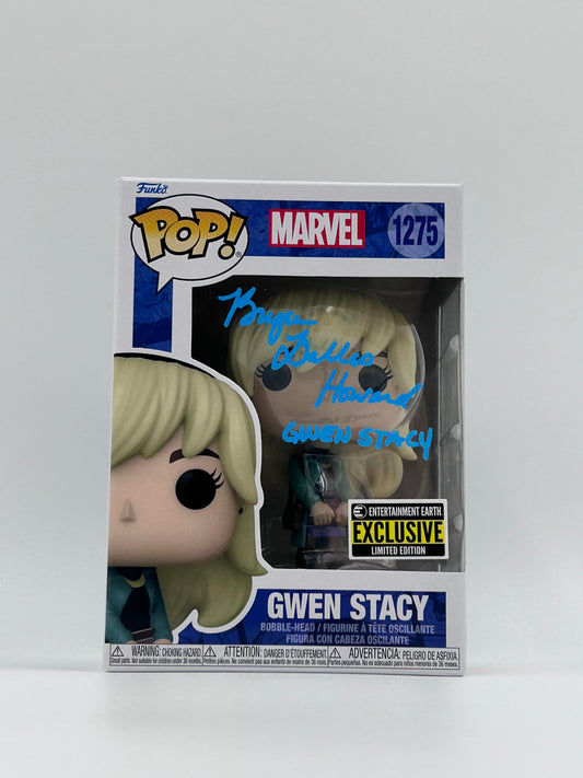 Bryce Dallas Howard Signed Gwen Stacy "Marvel" #1275 Funko Pop! Vinyl Figure (Beckett)