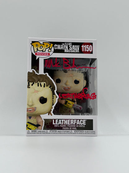 Mark Burnham Signed and Inscribed Leatherface "The Texas Chainsaw Massacre" #1150 Funko Pop! Vinyl Figure (JSA)