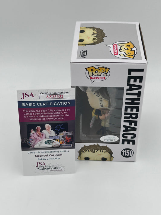 Mark Burnham Signed and Inscribed Leatherface "The Texas Chainsaw Massacre" #1150 Funko Pop! Vinyl Figure (JSA)