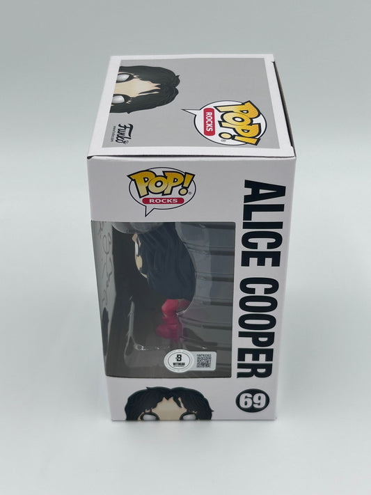 Alice Cooper Signed and Inscribed "Schools Out" Alice Cooper #69 Funko Pop! Vinyl Figure (Beckett Witnessed)