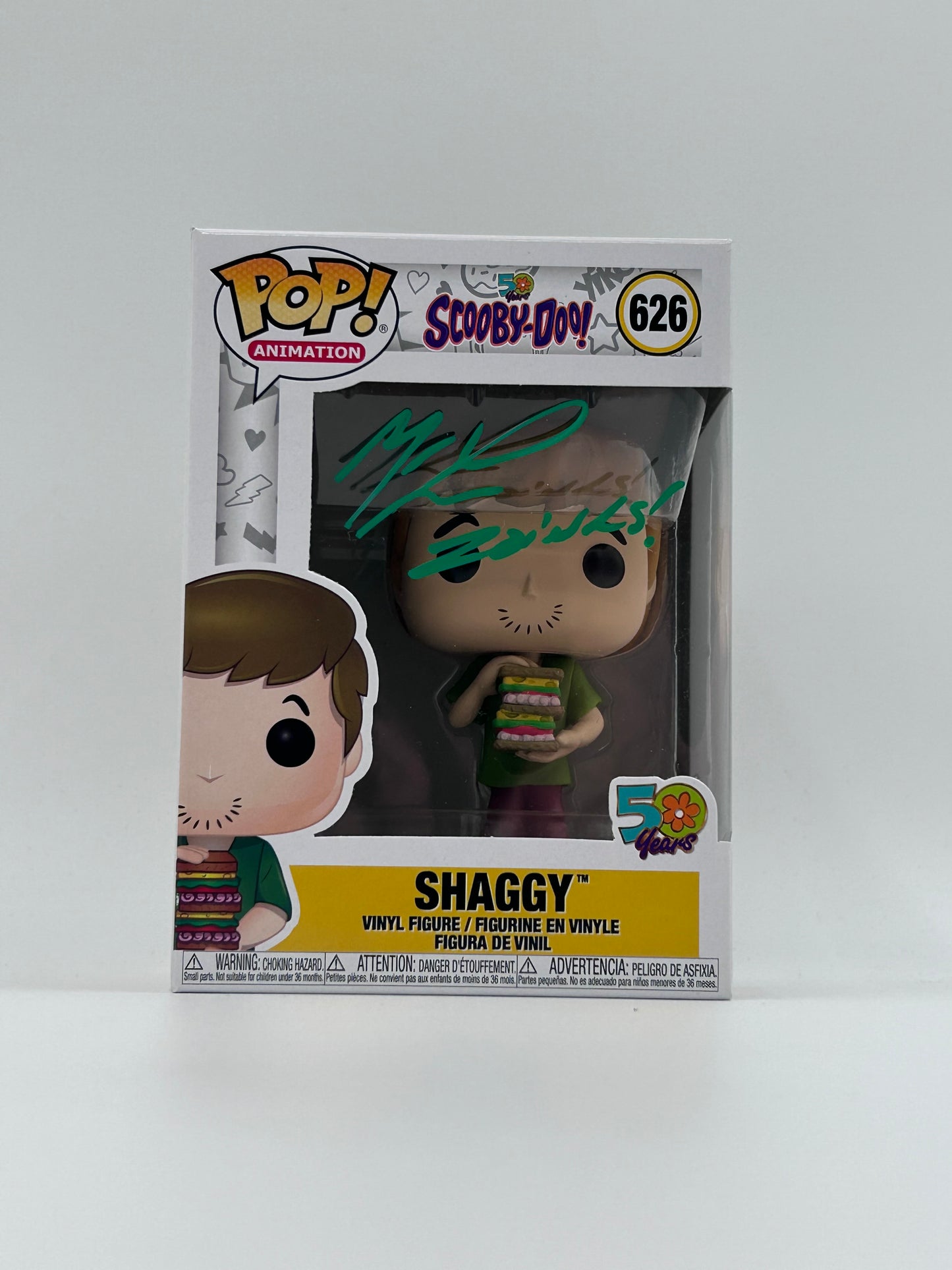 Matthew Lillard Signed And Inscribed "Zoinks!" Shaggy "Scooby-Doo" #626 Funko Pop! Vinyl Figure (JSA Witnessed)
