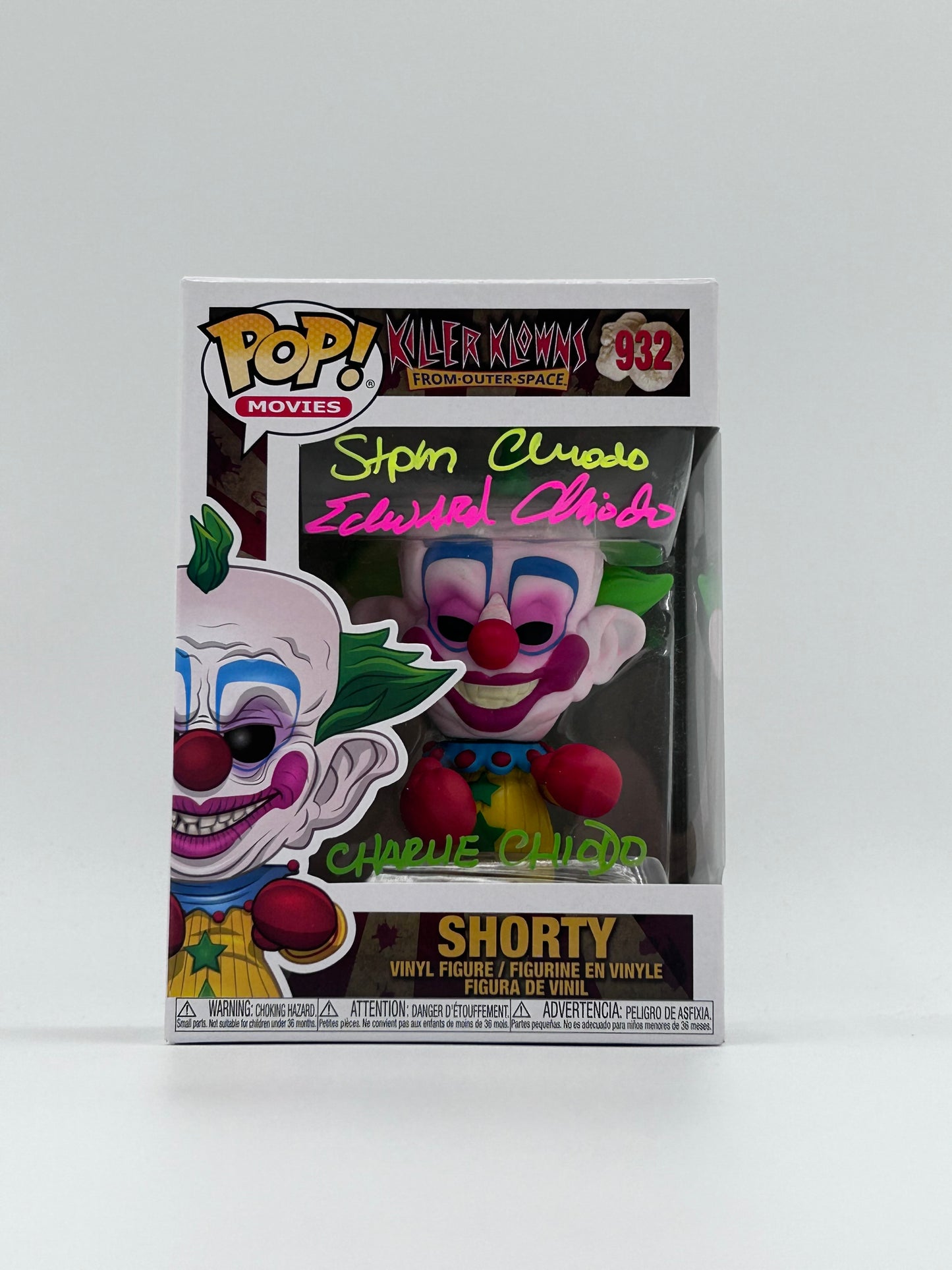 Chiodo Bros Signed Shorty "Killer Klowns From Outer Space" #932 Funko Pop! Vinyl Figure (JSA Witnessed)