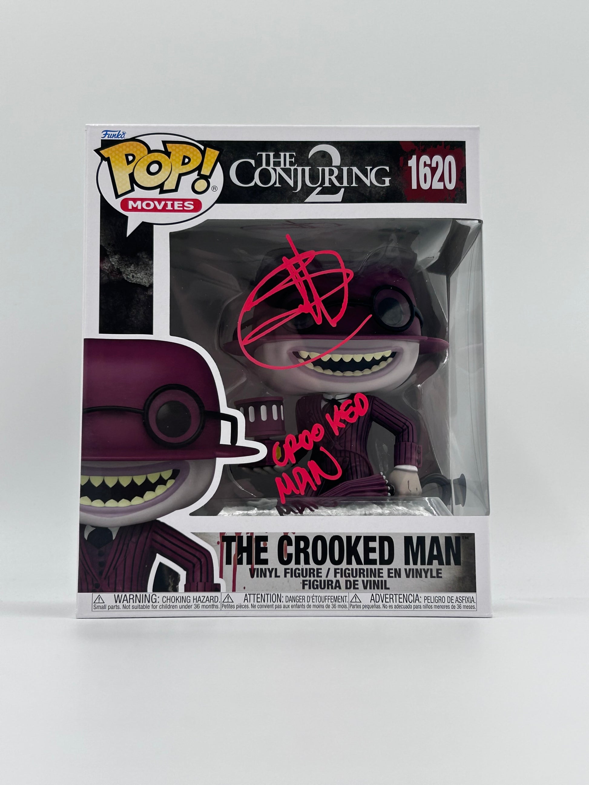 Photo of Javier Botet Signed And Inscribed "Crooked Man" The Crooked Man "The Conjuring 2" #1620 6" Funko Pop! Vinyl Figure (Beckett Witnessed) at InkedAuction.com.