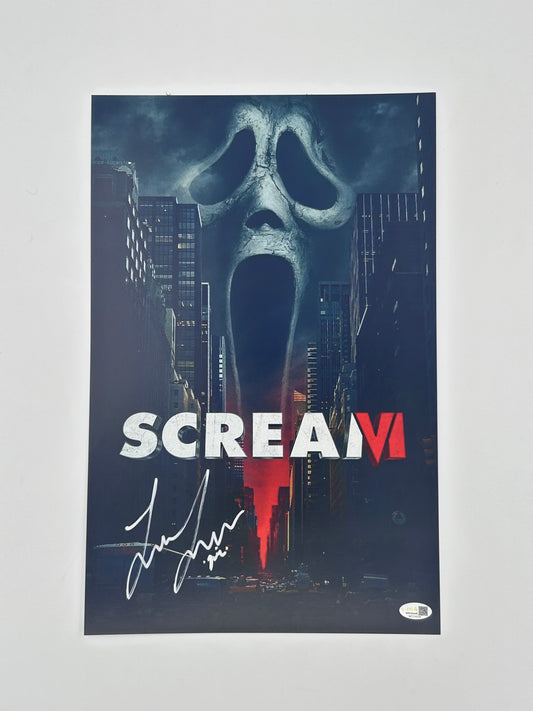 Liana Liberato Signed And Inscribed "Quinn" "Scream VI" 11x17 Poster (JSA Witnessed)