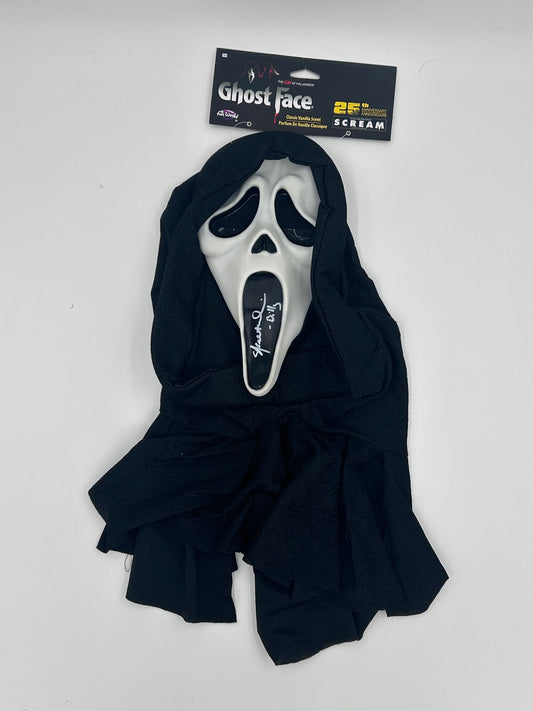 Skeet Ulrich Signed And Inscribed "Billy" "Scream" 25th Anniversary Ghostface Mask (Beckett Witnessed)