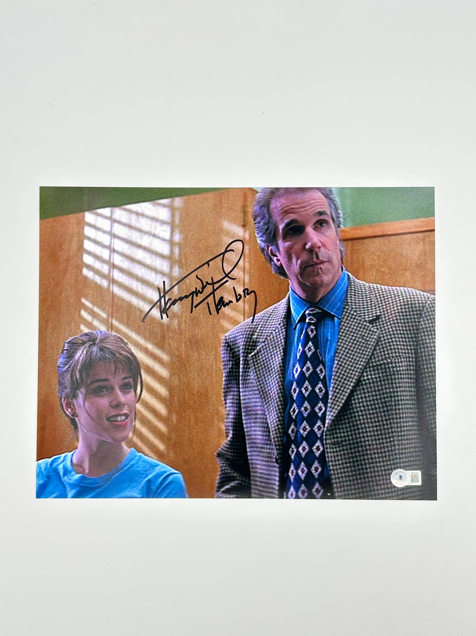 Photo of Henry Winkler Signed And Inscribed "Himbry" "Scream" 11x14 Photo (Beckett Witnessed) at InkedAuction.com.