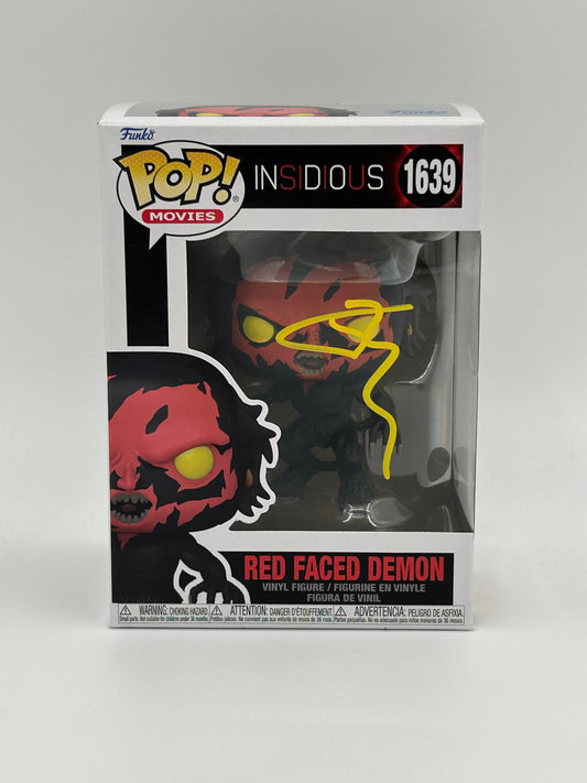 Joseph Bishara Signed Red Faced Demon "Insidious" #1639 Funko Pop! Vinyl Figure (JSA Witnessed)