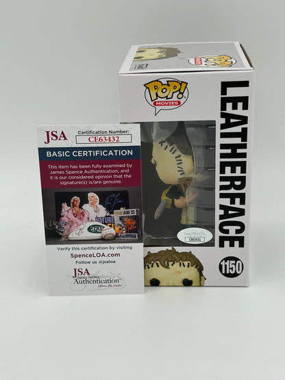 Mark Burnham Signed and Inscribed Leatherface "The Texas Chainsaw Massacre" #1150 Funko Pop! Vinyl Figure (JSA)