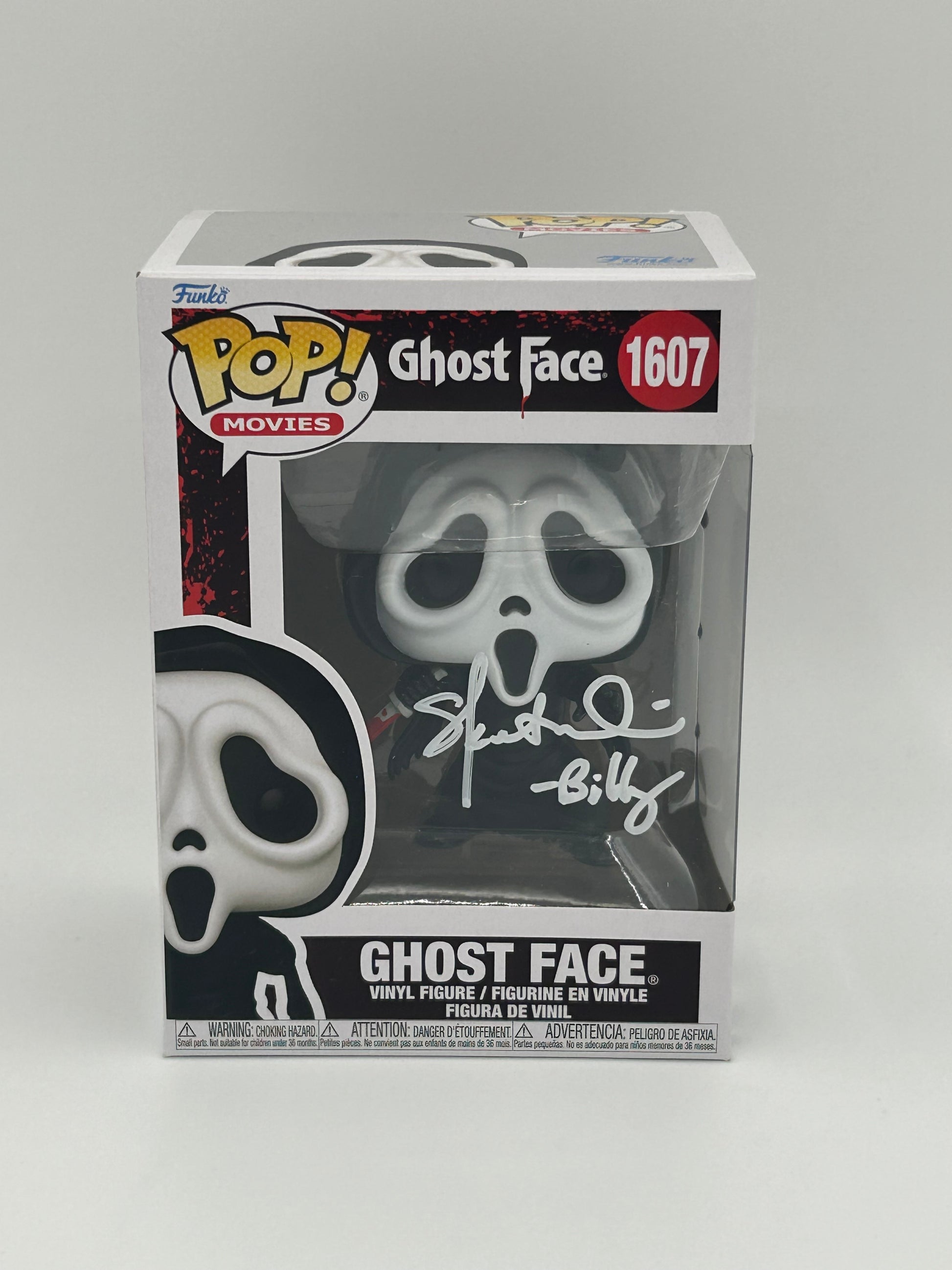 Photo of Skeet Ulrich Signed And Inscribed "-Billy" Ghostface "SCREAM" #1607 Funko Pop! Vinyl Figure (JSA Witnessed) at InkedAuction.com.