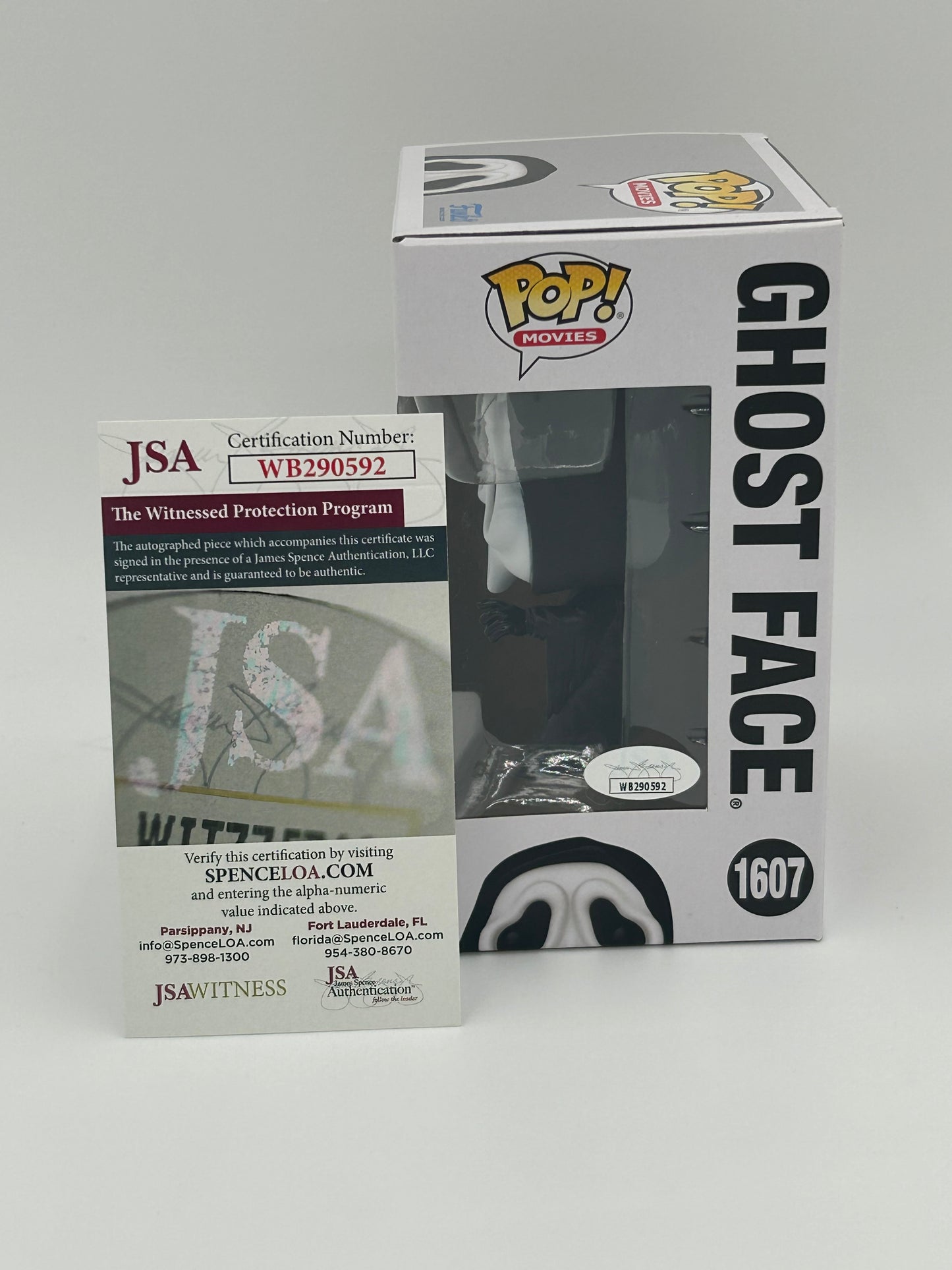 Skeet Ulrich Signed And Inscribed "-Billy" Ghostface "SCREAM" #1607 Funko Pop! Vinyl Figure (JSA Witnessed)