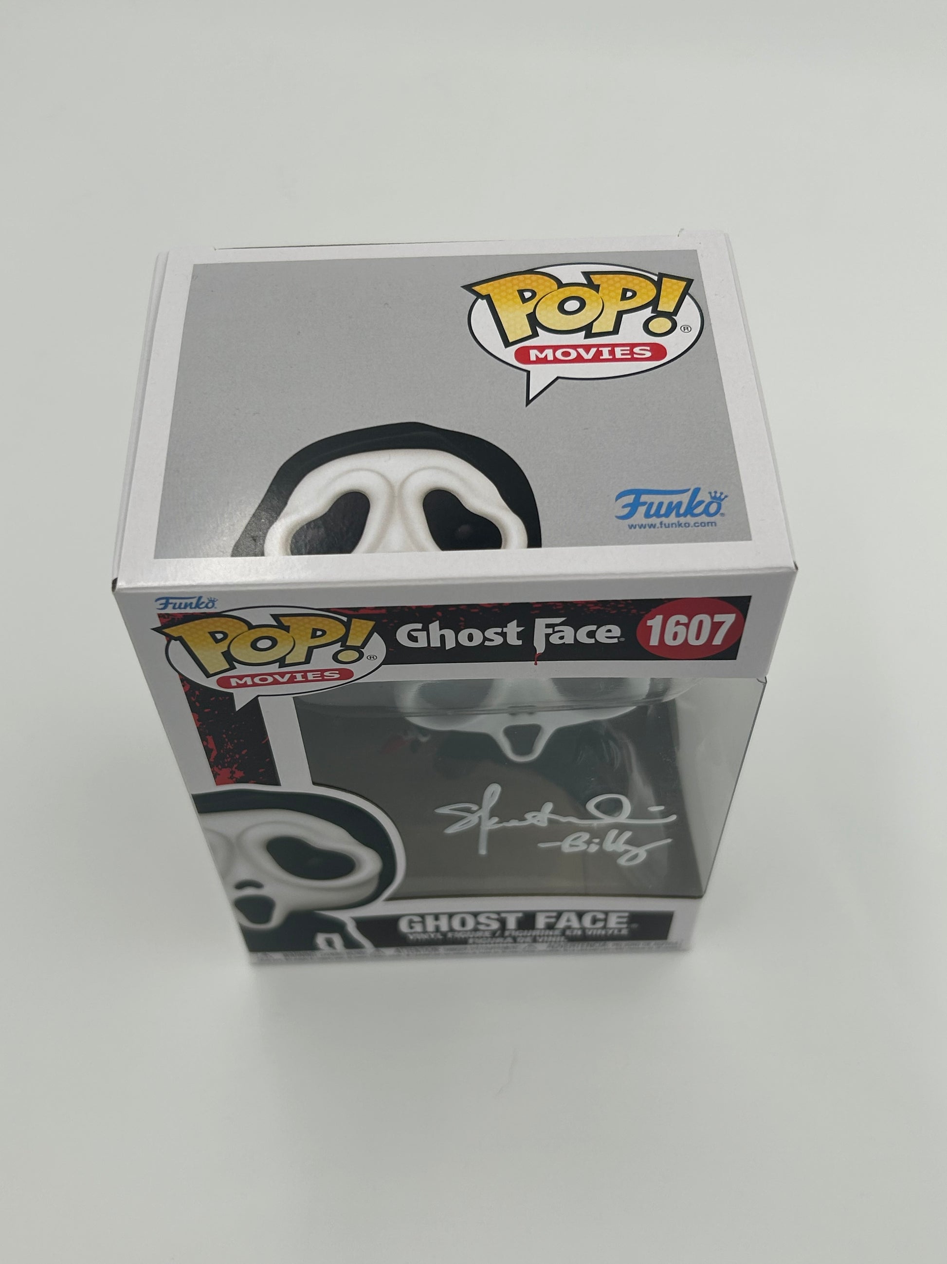 Photo of Skeet Ulrich Signed And Inscribed "-Billy" Ghostface "SCREAM" #1607 Funko Pop! Vinyl Figure (JSA Witnessed) at InkedAuction.com.