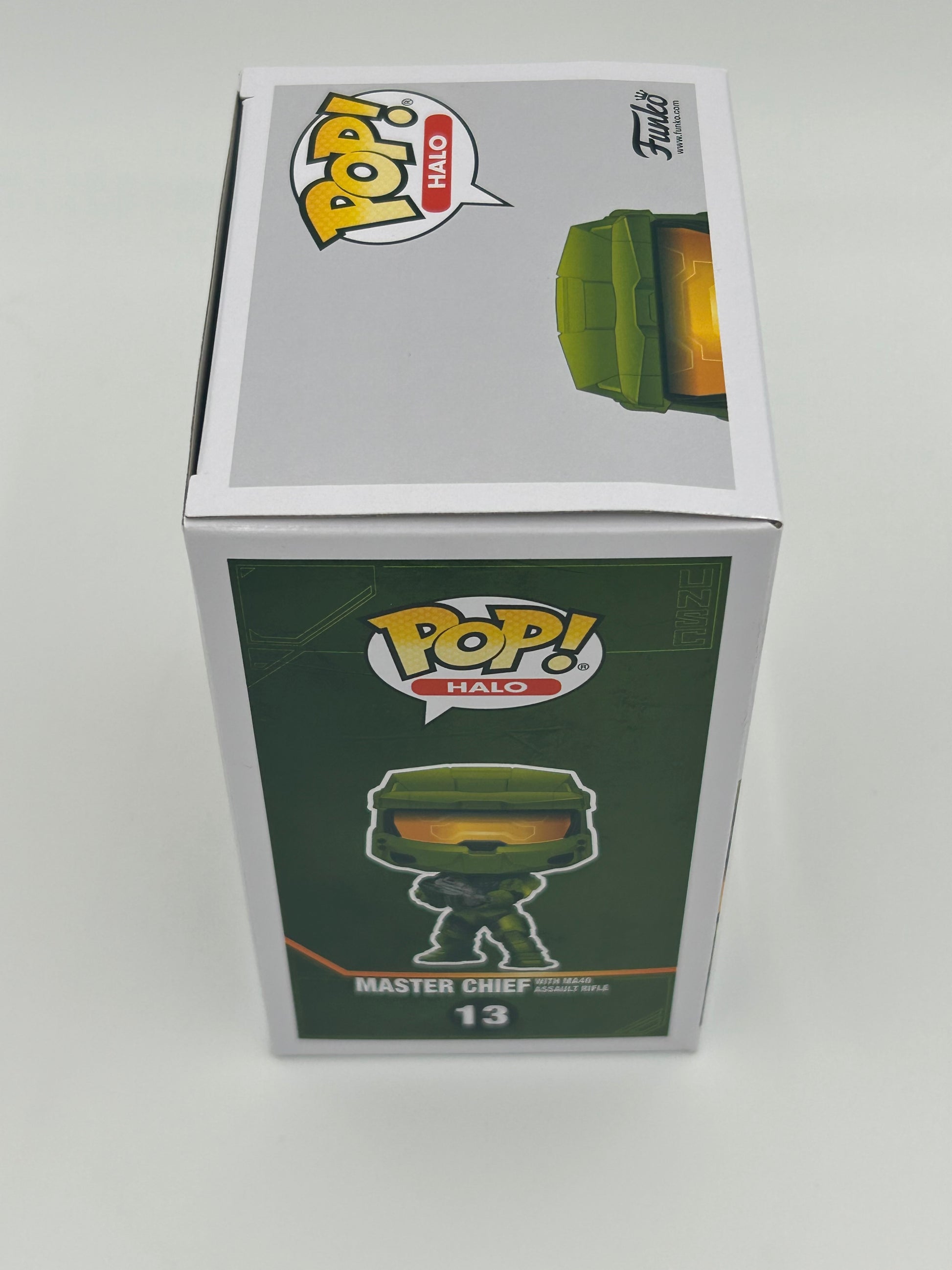Photo of Steve Downes Signed and Inscribed "Master Chief 117" Master Chief "Halo" #13 Funko Pop! Vinyl Figure (JSA Witnessed) at InkedAuction.com.