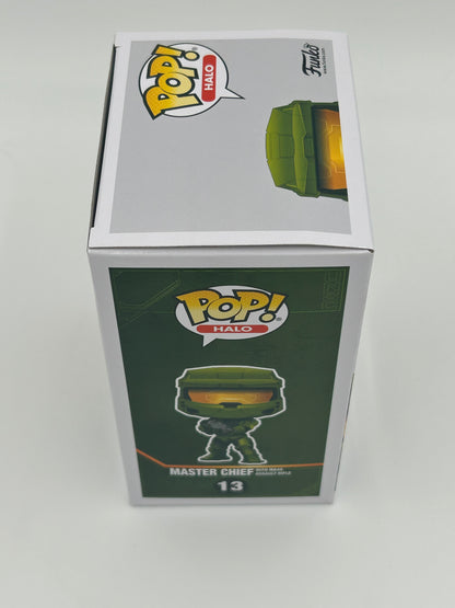 Steve Downes Signed and Inscribed "Master Chief 117" Master Chief "Halo" #13 Funko Pop! Vinyl Figure (JSA Witnessed)