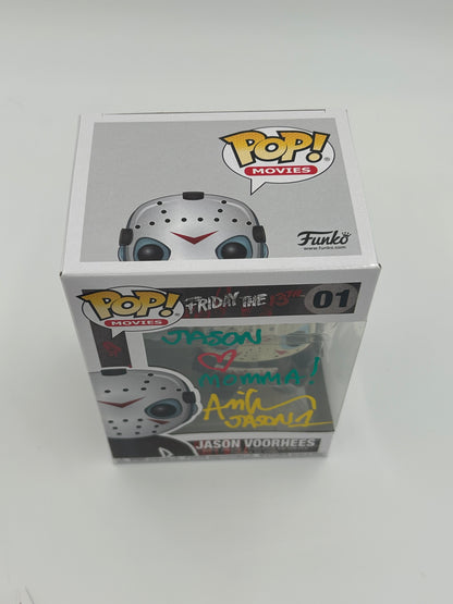 Ari Lehman Signed and Inscribed "Jason <3 Momma!" and "Jason 1" Jason Voorhees "Friday the 13th" #01 Funko Pop! Vinyl Figure (JSA)