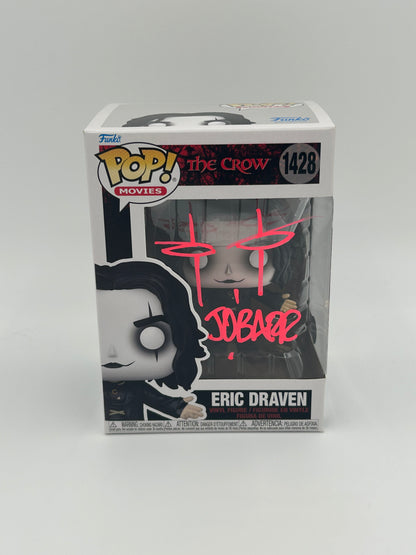 James O'Barr Signed With Eye Drawing Eric Draven "The Crow" #1428 Funko Pop! Vinyl Figure (Beckett)