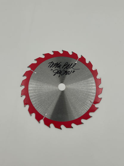 Tobin Bell Signed And Inscribed "Jigsaw" 6.5" Saw Blade (JSA Witnessed)