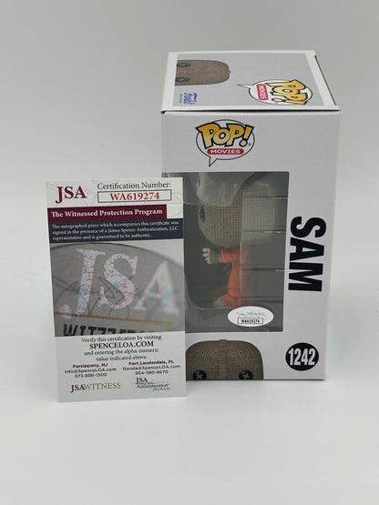 Quinn Lord Signed and Inscribed "Sam" Sam "Trick 'r Treat" #1242 Funko Pop! Vinyl Figure (JSA Witnessed)
