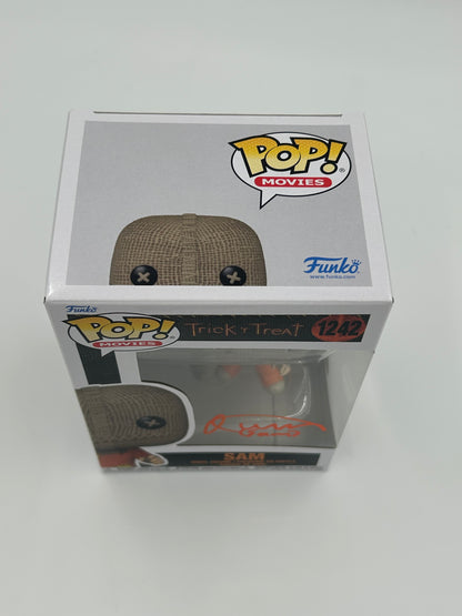 Quinn Lord Signed and Inscribed "Sam" Sam "Trick 'r Treat" #1242 Funko Pop! Vinyl Figure (JSA Witnessed)