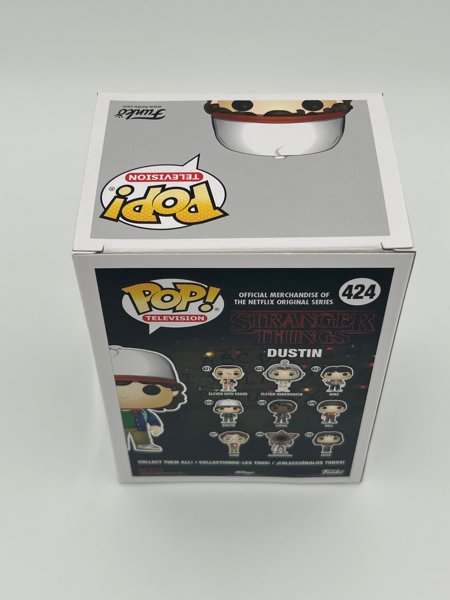 Gaten Matarazzo Signed Dustin "Stranger Things" #424 Funko Pop! Vinyl Figure (JSA)