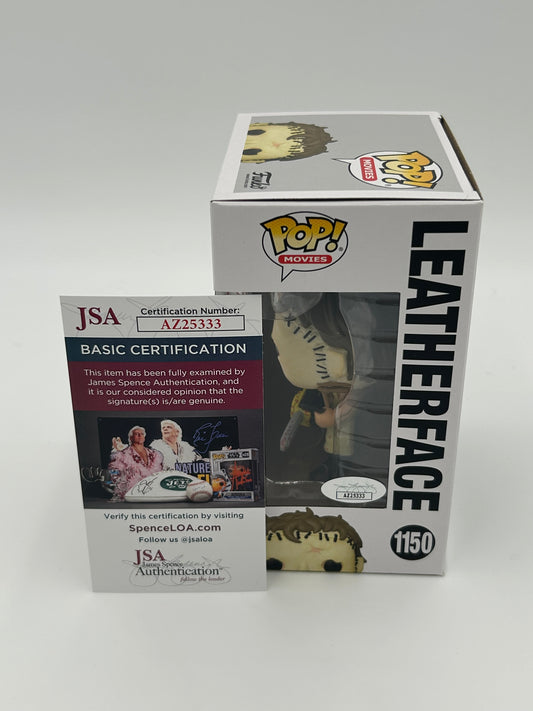 Mark Burnham Signed and Inscribed Leatherface "The Texas Chainsaw Massacre" #1150 Funko Pop! Vinyl Figure (JSA)