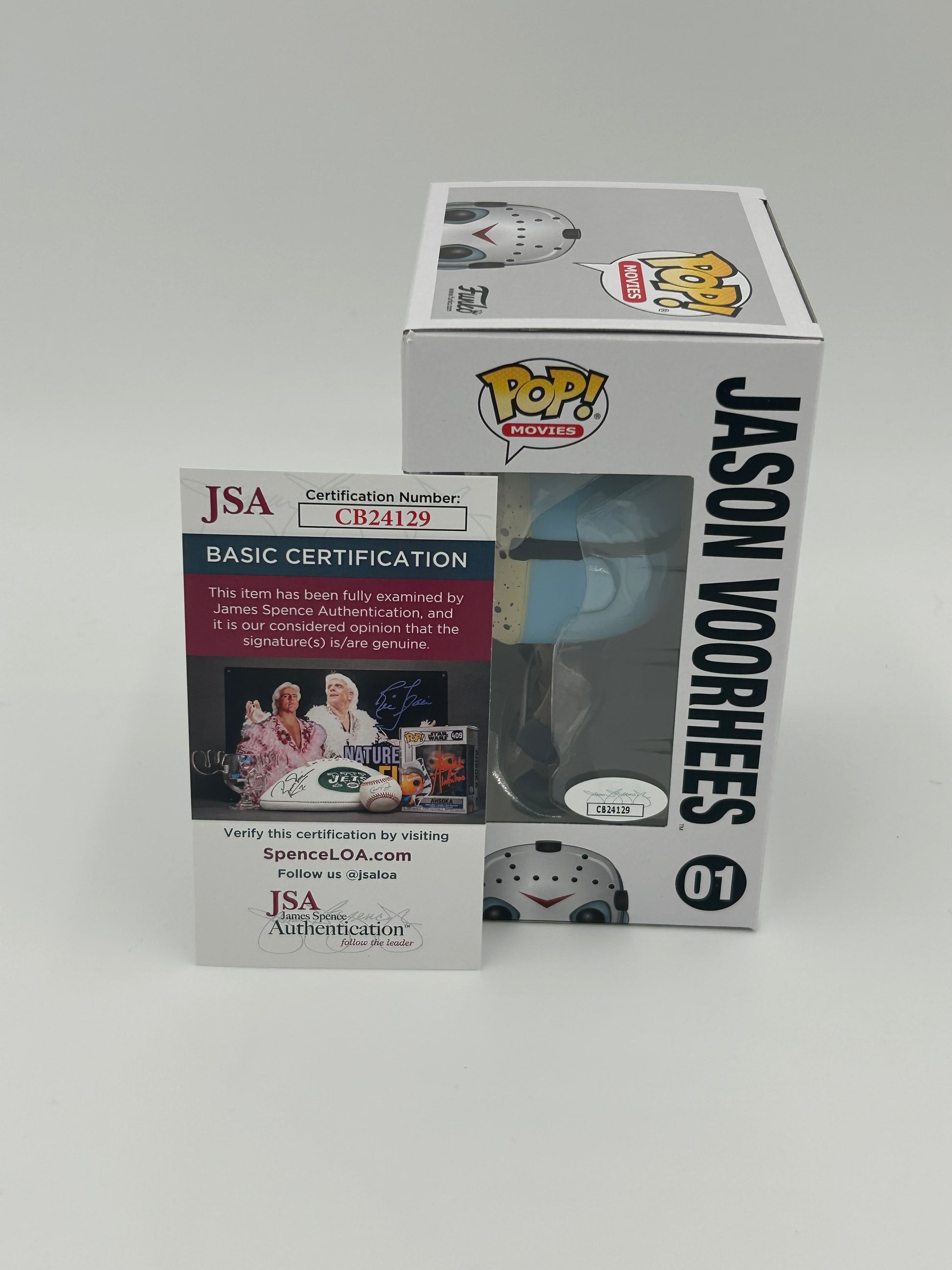 Photo of Ari Lehman Signed And Inscribed "The Boy In The Lake" Jason Voorhees "Friday The 13th" #01 Funko Pop! Vinyl Figure (JSA) at InkedAuction.com.