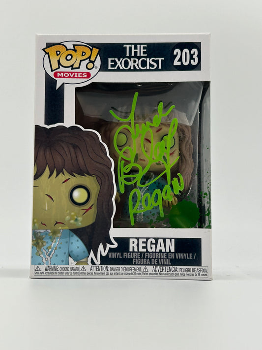 Linda Blair Signed And Inscribed "Regan" Regan "The Exorcist" #203 Funko Pop! Vinyl Figure (Beckett)