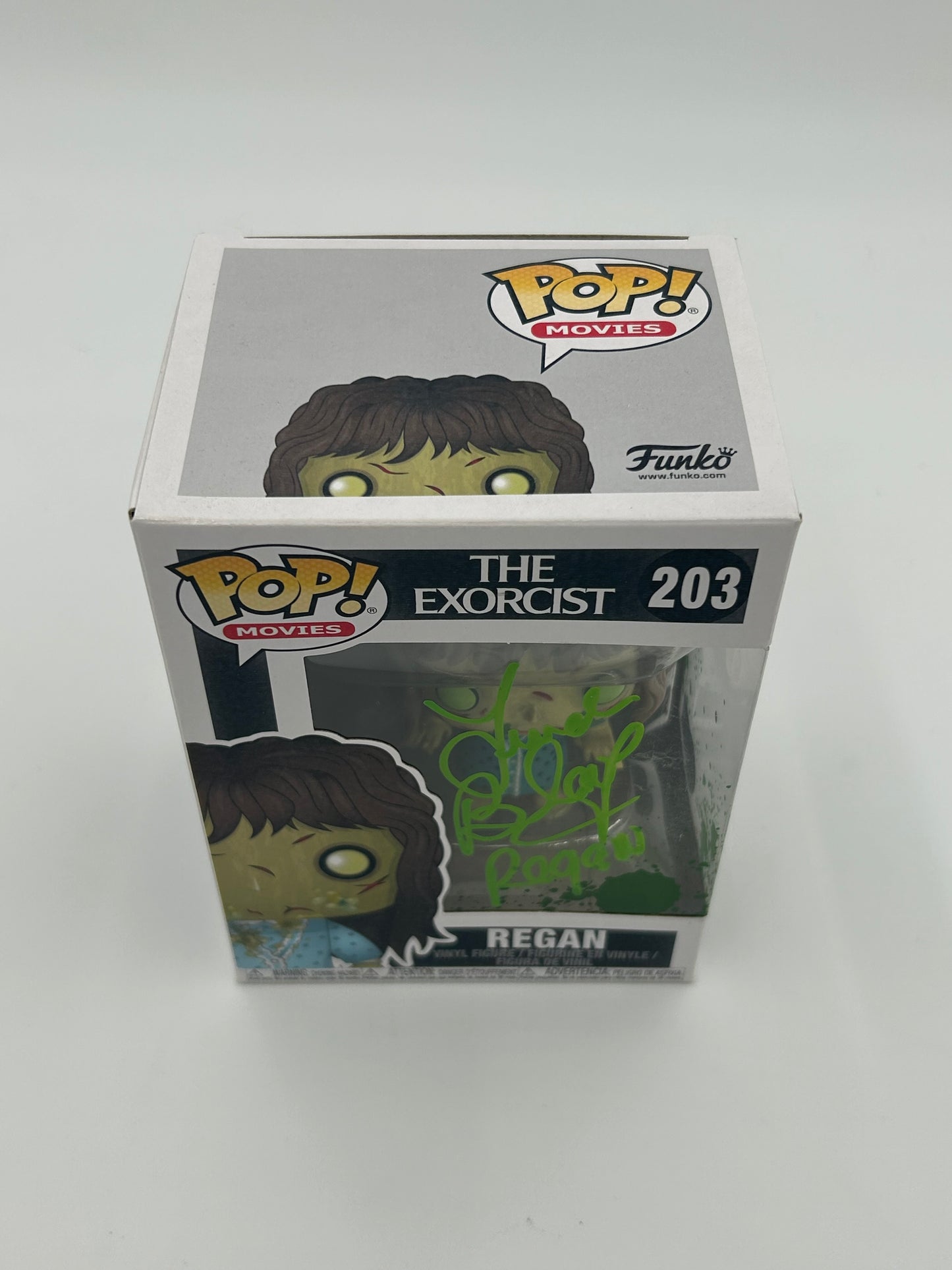 Linda Blair Signed And Inscribed "Regan" Regan "The Exorcist" #203 Funko Pop! Vinyl Figure (Beckett)