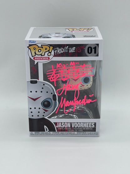 Harry Manfredini Signed With Music Sheet Sketch Jason Voorhees "Friday The 13th" #01 Funko Pop! Vinyl Figure (Beckett Witnessed)