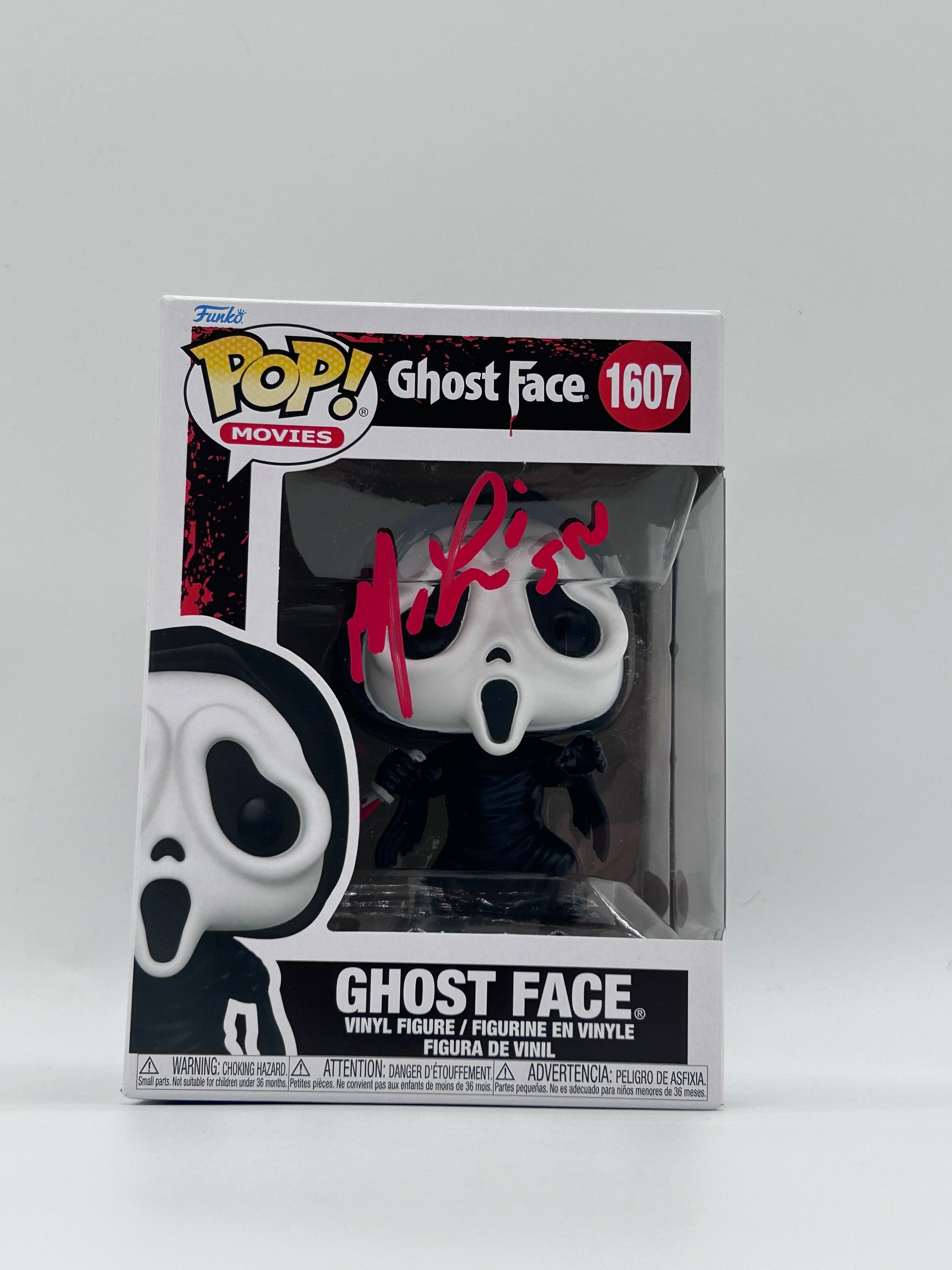 Photo of Matthew Lillard Signed And Inscribed "Stu" Ghostface "SCREAM" #1607 Funko Pop! Vinyl Figure (JSA Witnessed) at InkedAuction.com.