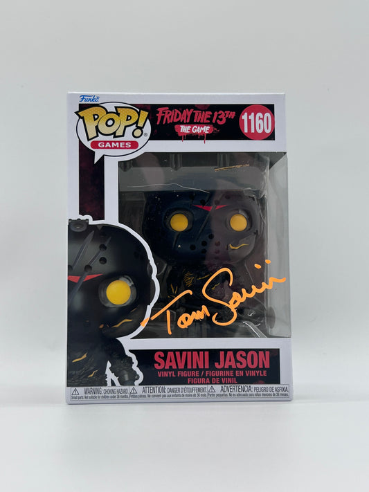 Tom Savini Signed Savini Jason "Friday the 13th: The Game" #1160 Funko Pop! Vinyl Figure (JSA)