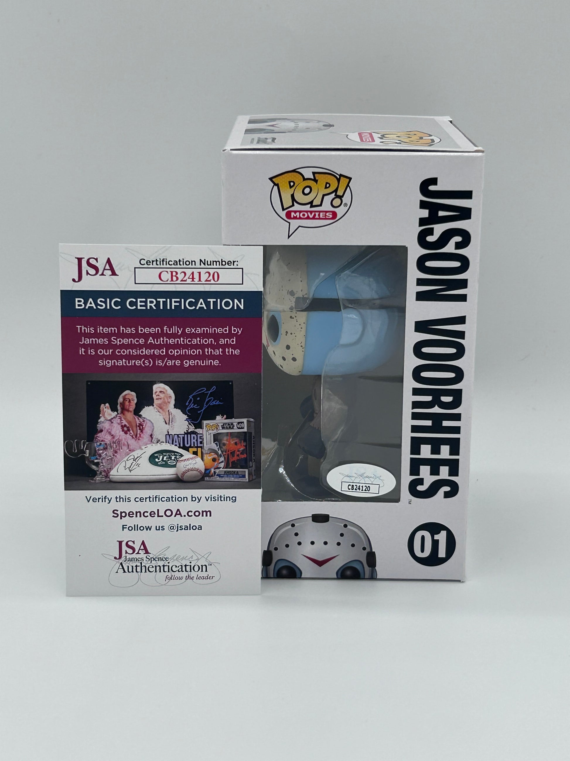 Photo of Ari Lehman Signed and Inscribed "Welcome To Camp Crystal Lake!" Jason Voorhees "Friday The 13th" #01 Funko Pop! Vinyl Figure (JSA) (Copy) at InkedAuction.com.