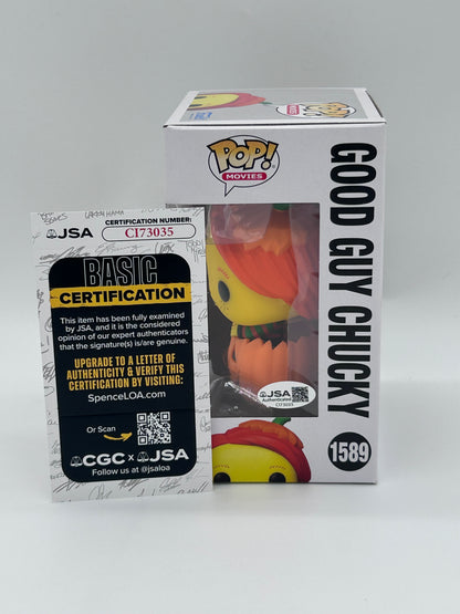Alex Vincent Signed And Inscribed "This is the end, friend!" Good Guy Chucky "CHUCKY" #1589 Funko Pop! Vinyl Figure (JSA)