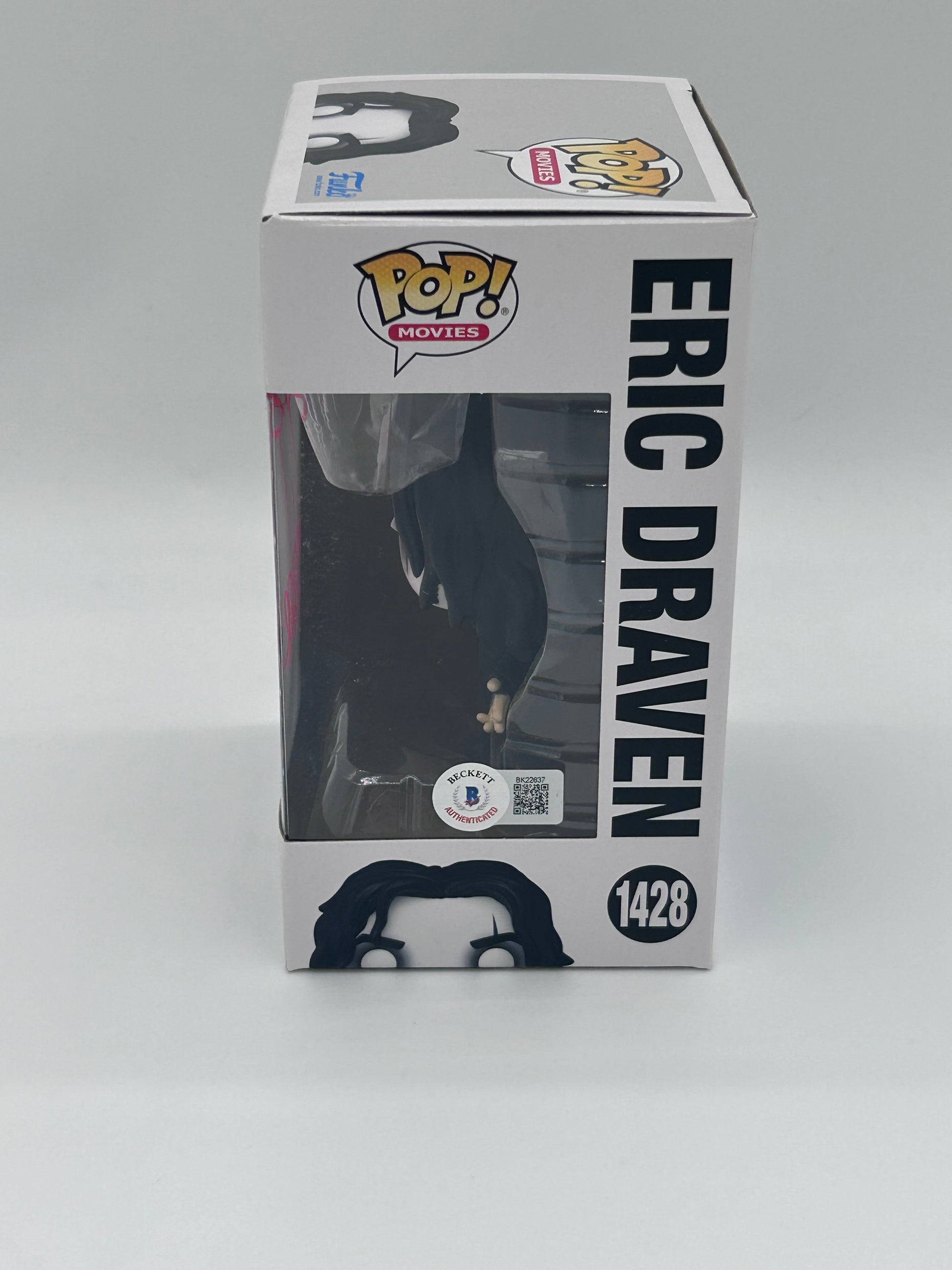 Photo of James O'Barr Signed With Eye Drawing Eric Draven "The Crow" #1428 Funko Pop! Vinyl Figure (Beckett) at InkedAuction.com.