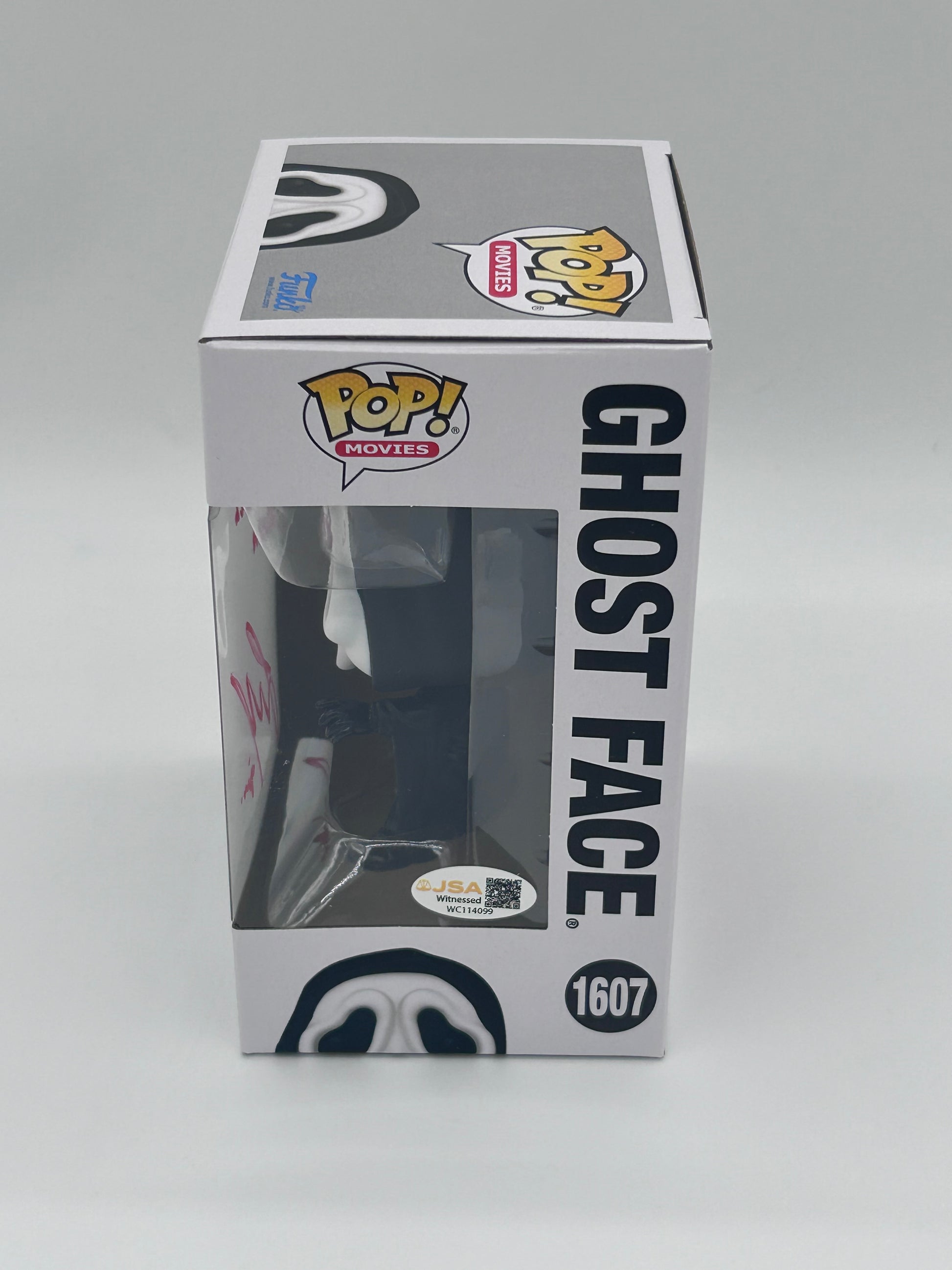 Photo of Liana Liberato Signed And Inscribed "Shut Your Wh*re F*cking Mouth" Ghost Face "Scream" #1607 Funko Pop! Vinyl Figure (JSA Witnessed) at InkedAuction.com.