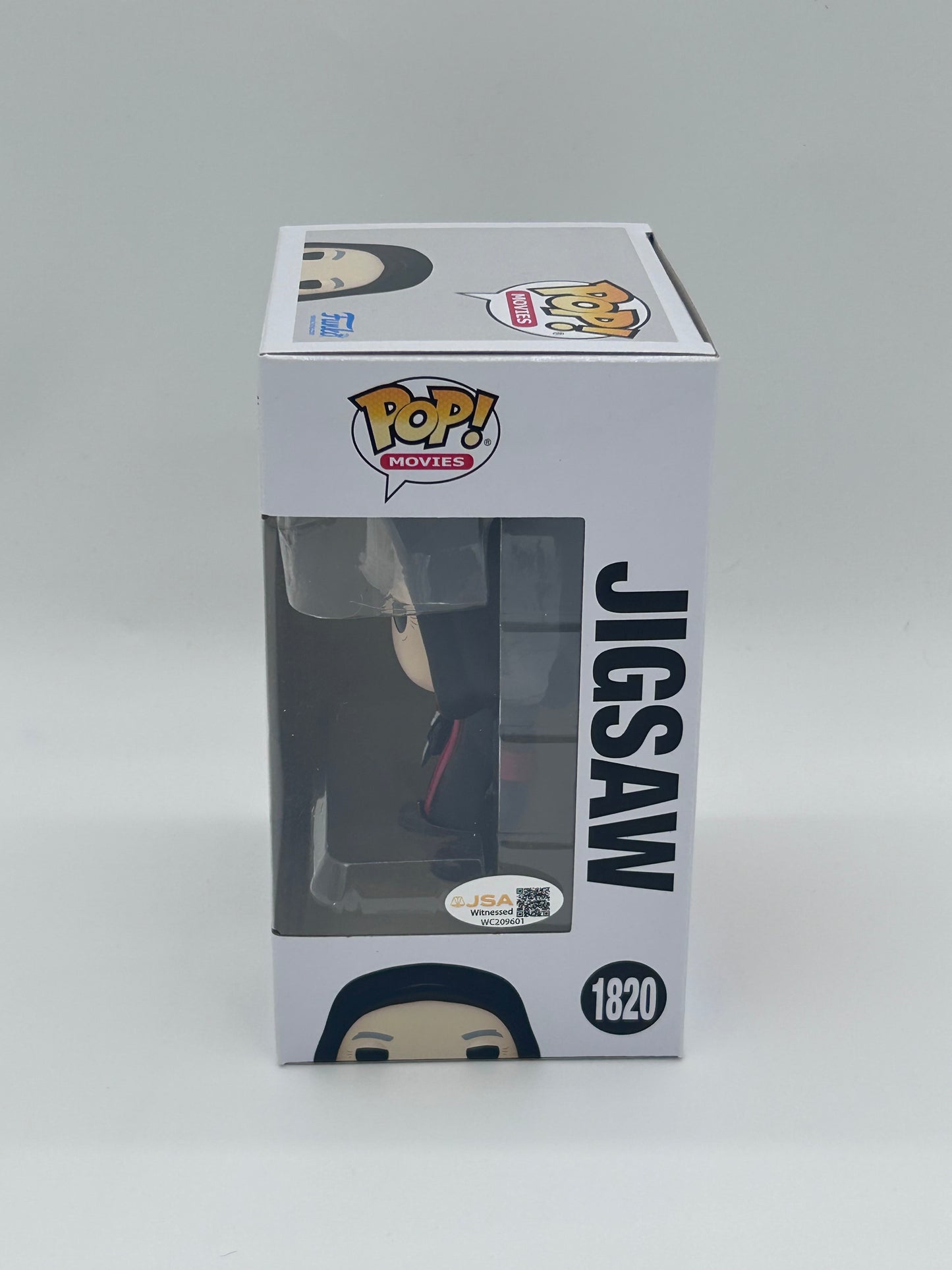 Tobin Bell Signed and Inscribed "Jigsaw" Jigsaw "SAW" #1820 Funko Pop! Vinyl Figure (JSA Witnessed)