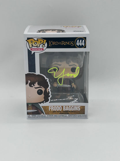 Elijah Wood Signed Frodo Baggins "The Lord of the Rings" #444 Funko Pop! Vinyl Figure (JSA Witnessed)