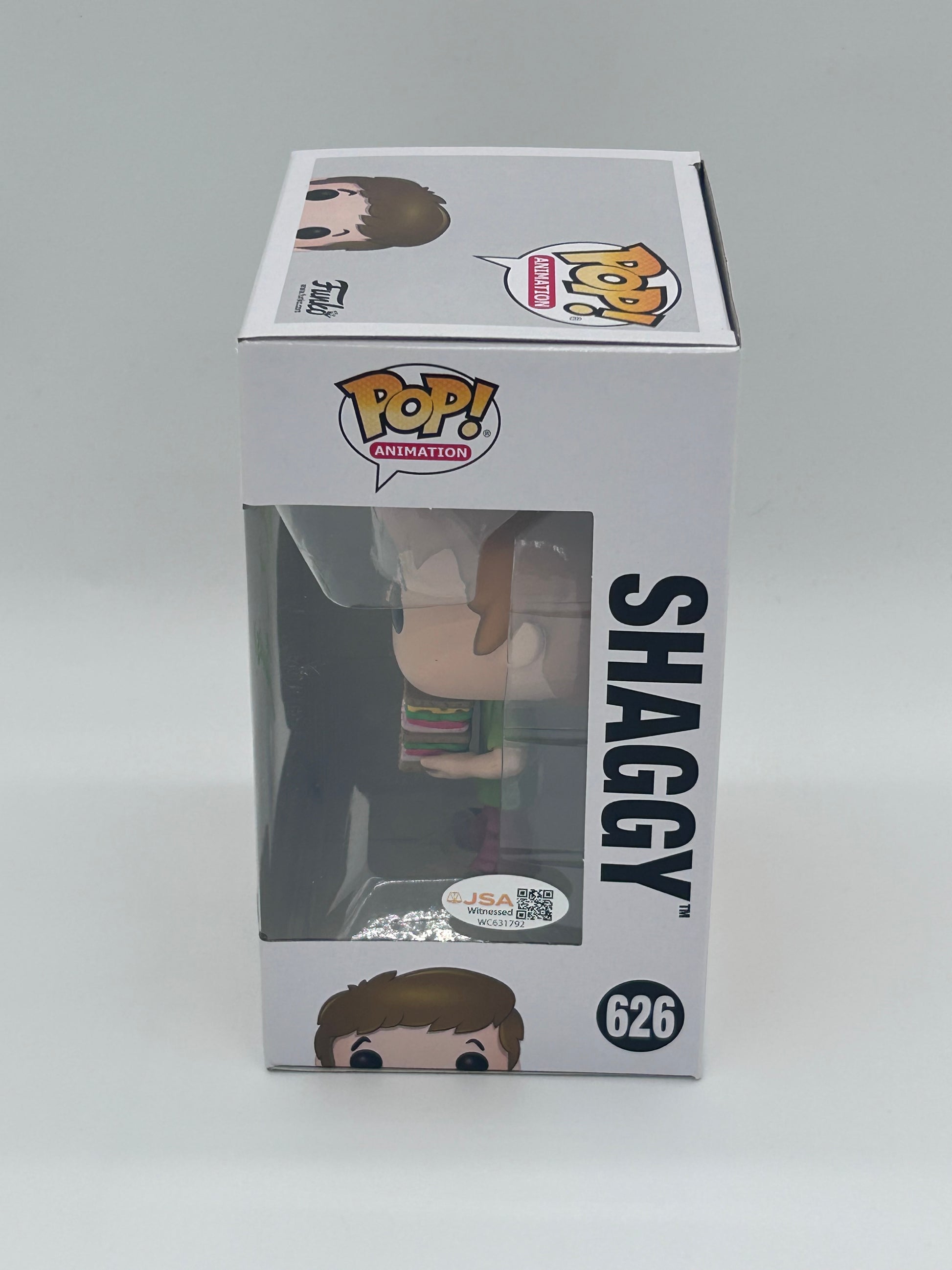 Photo of Matthew Lillard Signed And Inscribed "Zoinks!" Shaggy "Scooby-Doo" #626 Funko Pop! Vinyl Figure (JSA Witnessed) at InkedAuction.com.