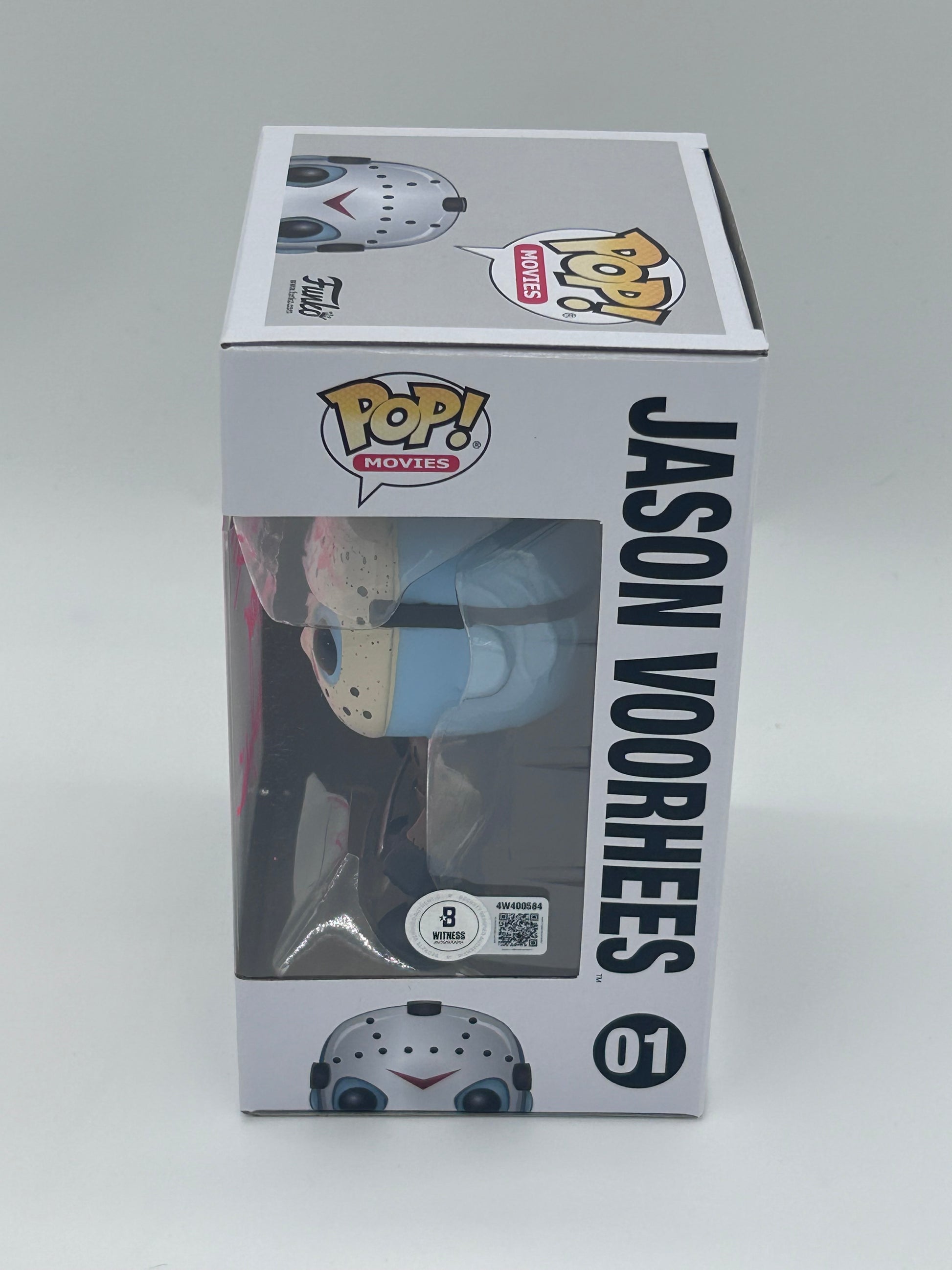 Photo of Harry Manfredini Signed and Sketched Jason Voorhees "Friday the 13th" #01 Funko Pop! Vinyl Figure (Beckett Witnessed) at InkedAuction.com.
