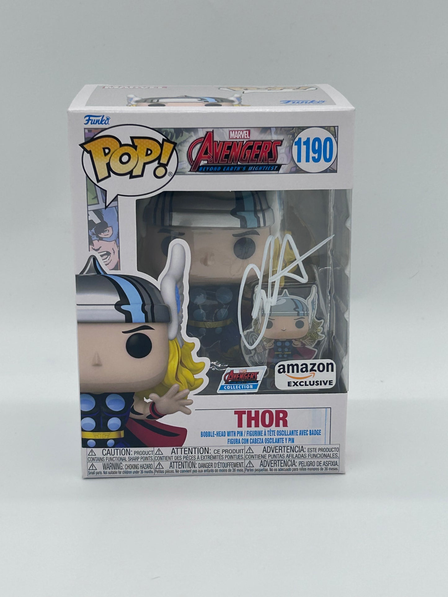 Chris Hemsworth Signed Thor "Avengers" #1190 Funko Pop! Vinyl Figure (JSA)