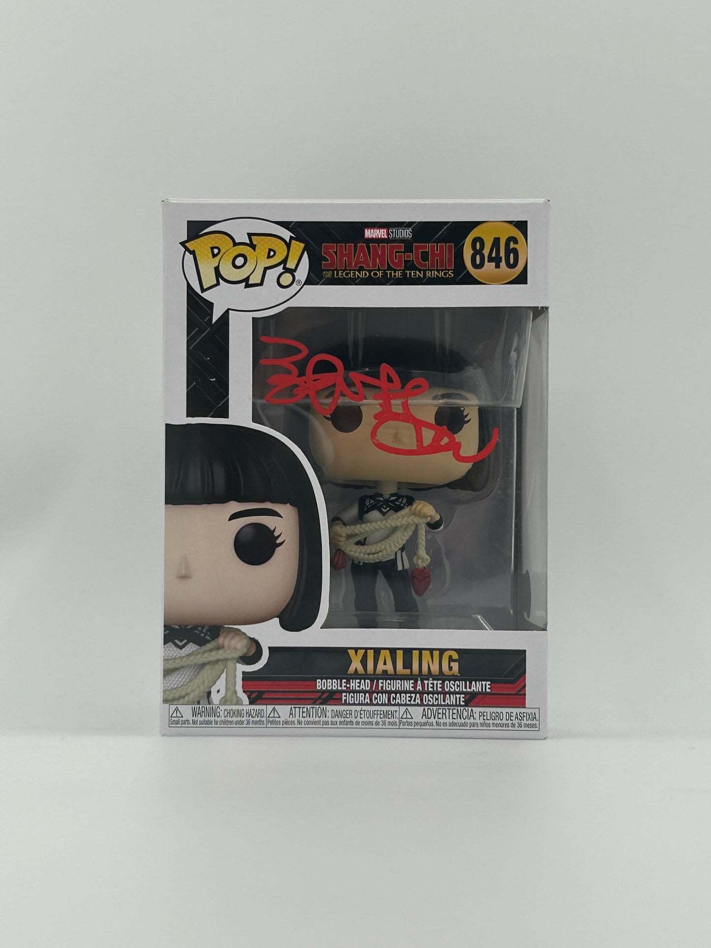 Meng'er Zhang Signed Xailing "Shangi-Chi" #846 Funko Pop! Vinyl Figure (Beckett Witnessed) (See Description)