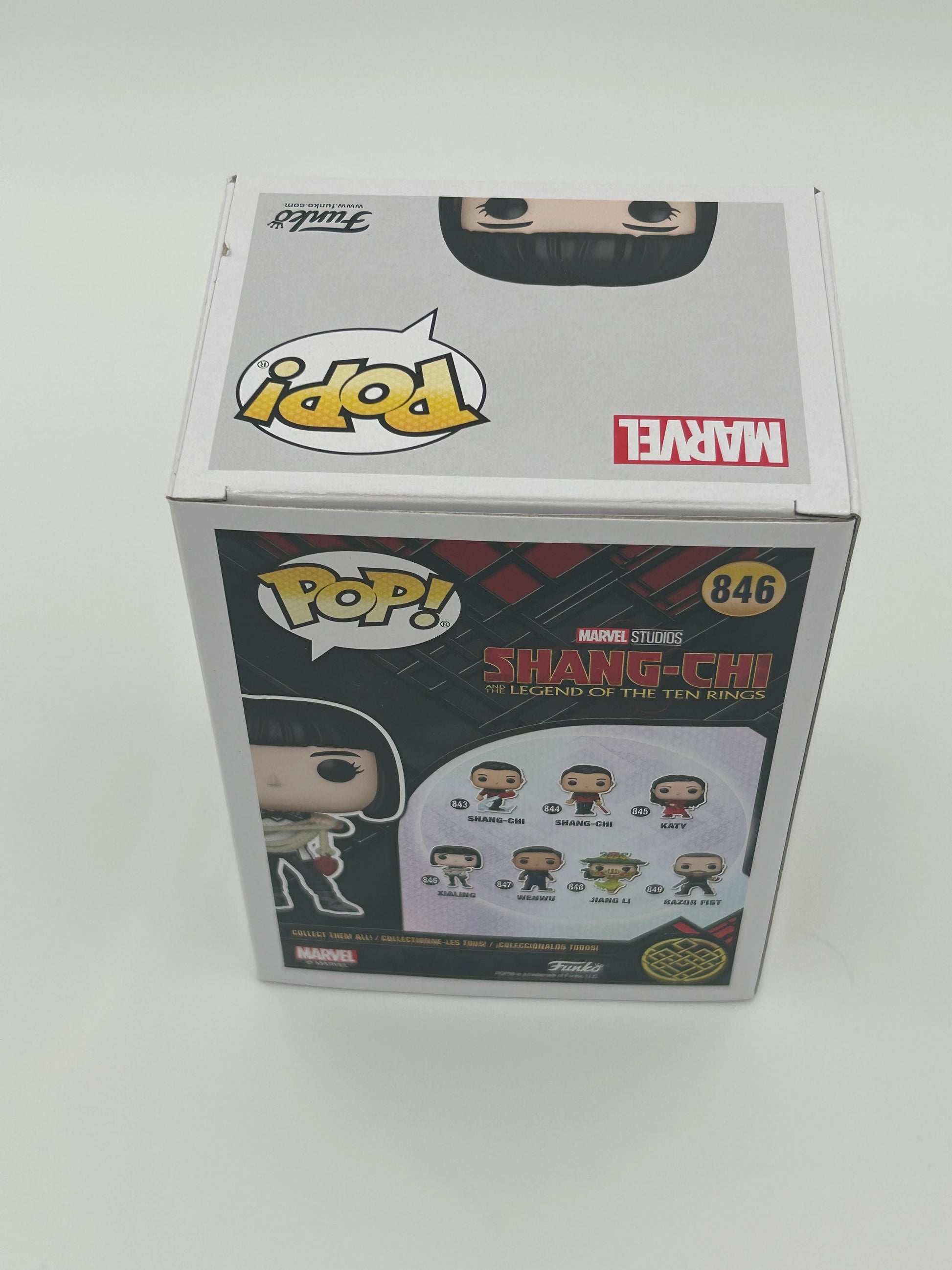 Photo of Meng'er Zhang Signed Xailing "Shangi-Chi" #846 Funko Pop! Vinyl Figure (Beckett Witnessed) (See Description) at InkedAuction.com.