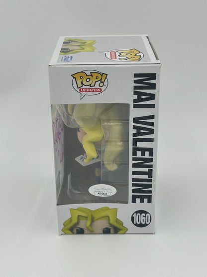 Megan Hollingshead Signed and Inscribed "Mai" Mai Valentine "Yu-Gi-Oh!" #1060 Funko Pop! Vinyl Figure (JSA)