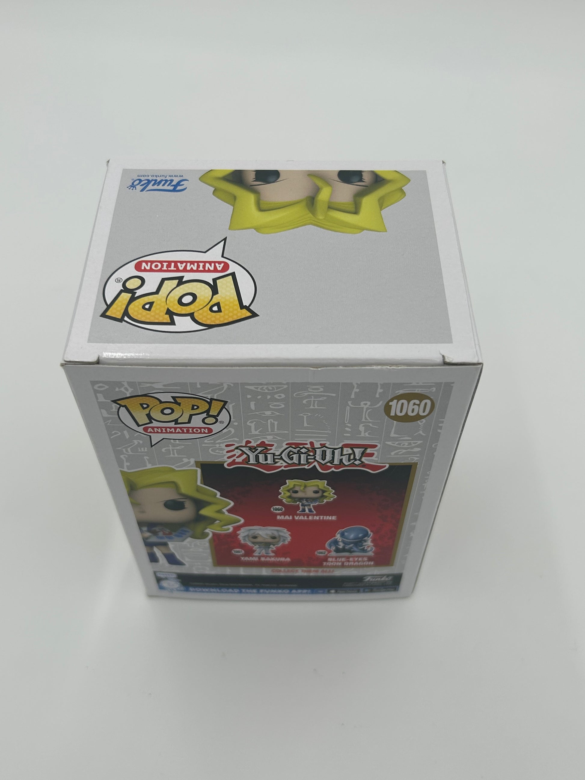 Photo of Megan Hollingshead Signed and Inscribed "Mai" Mai Valentine "Yu-Gi-Oh!" #1060 Funko Pop! Vinyl Figure (JSA) at InkedAuction.com.