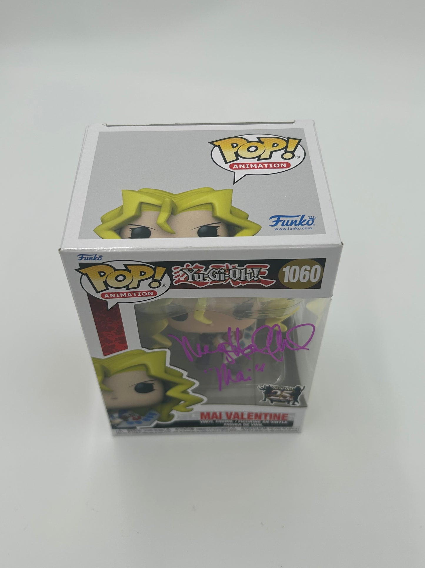 Megan Hollingshead Signed and Inscribed "Mai" Mai Valentine "Yu-Gi-Oh!" #1060 Funko Pop! Vinyl Figure (JSA)