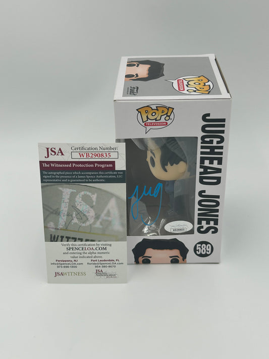 Cole Sprouse Signed And Inscribed "Jug" Jughead Jones "Riverdale" #589 Funko Pop! Vinyl Figure (JSA Witnessed) (See Description)