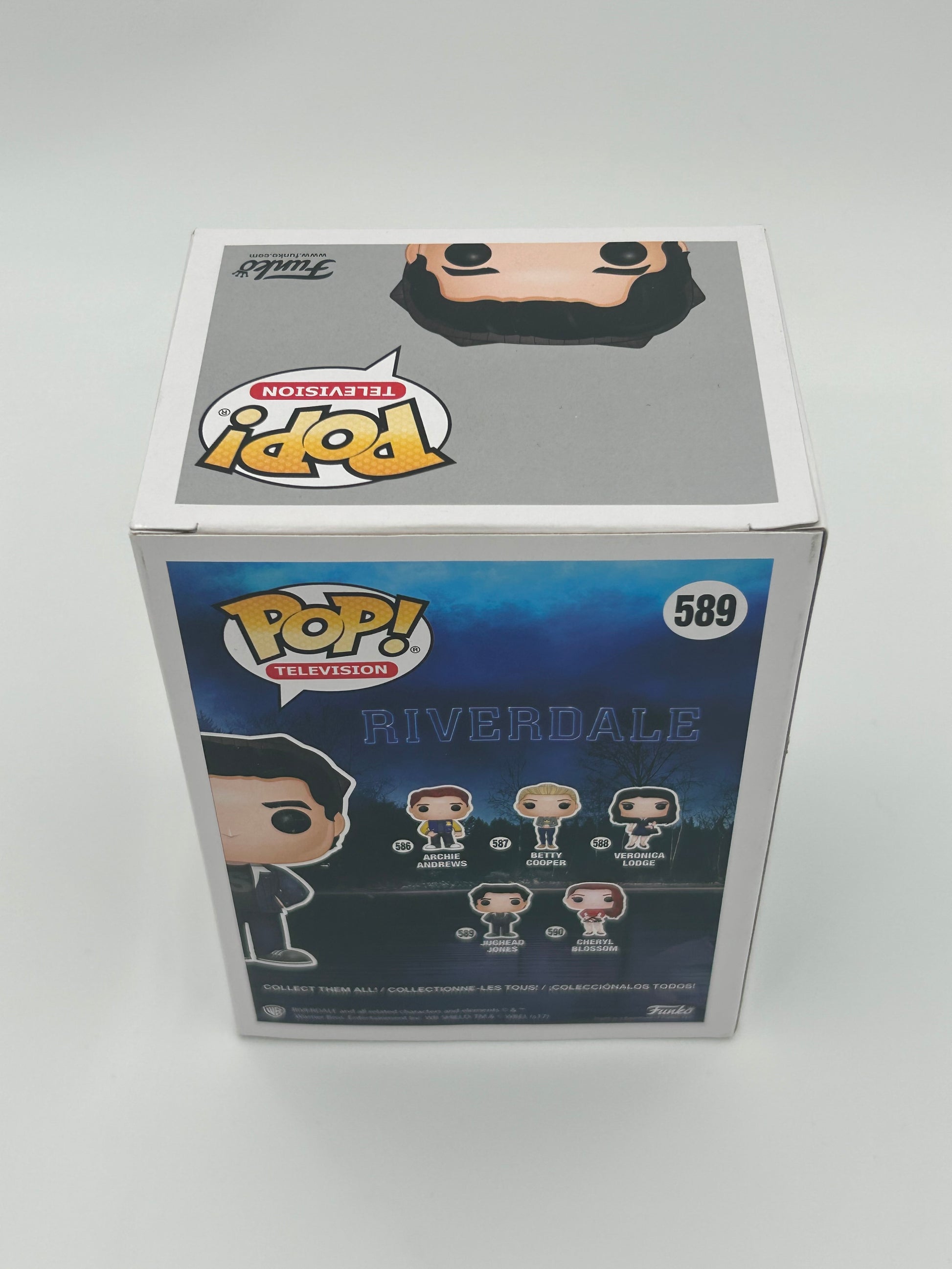 Photo of Cole Sprouse Signed And Inscribed "Jug" Jughead Jones "Riverdale" #589 Funko Pop! Vinyl Figure (JSA Witnessed) (See Description) at InkedAuction.com.