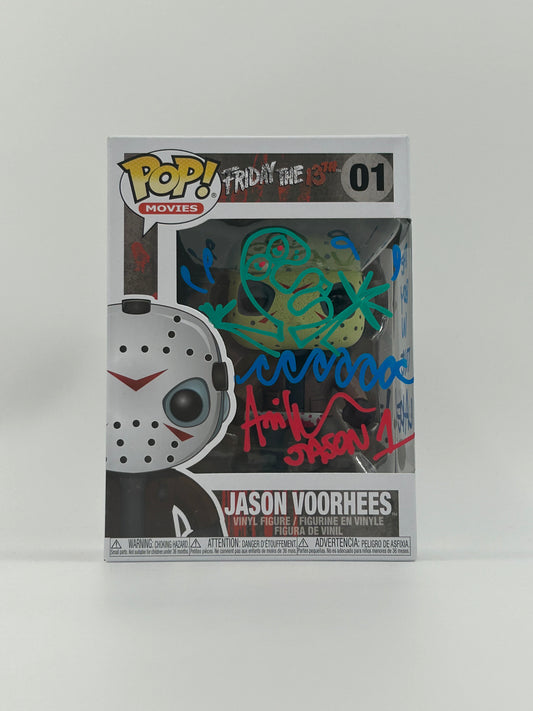 Ari Lehman Signed, Sketch, And Inscribed "The Boy In The Lake" Jason Voorhees "Friday The 13th" #01 Funko Pop! Vinyl Figure (JSA)