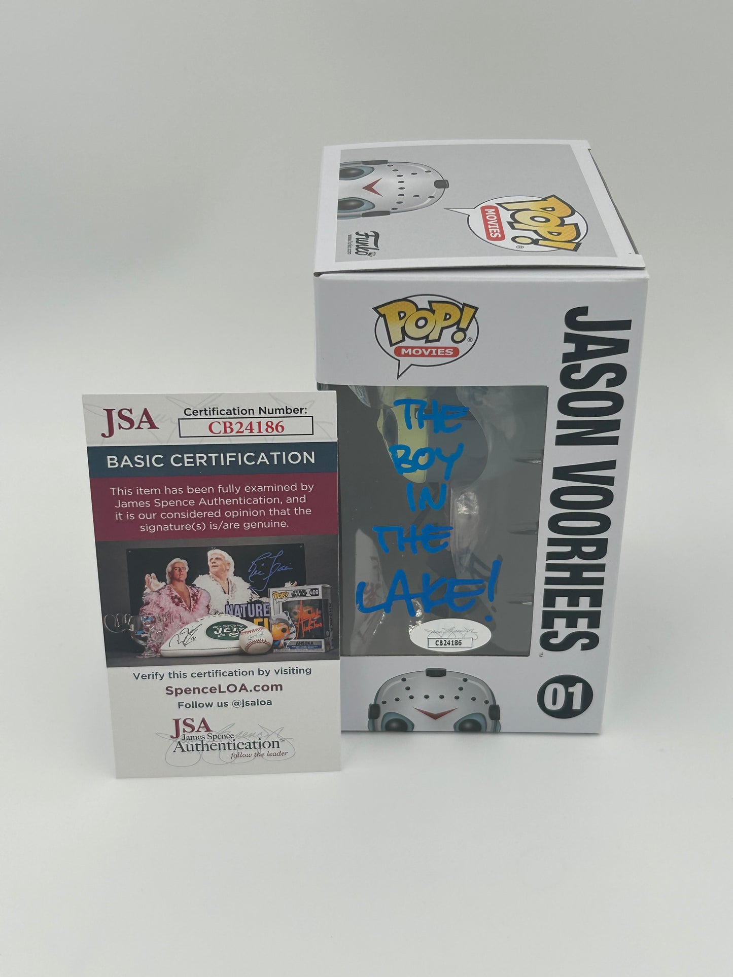Ari Lehman Signed, Sketch, And Inscribed "The Boy In The Lake" Jason Voorhees "Friday The 13th" #01 Funko Pop! Vinyl Figure (JSA)